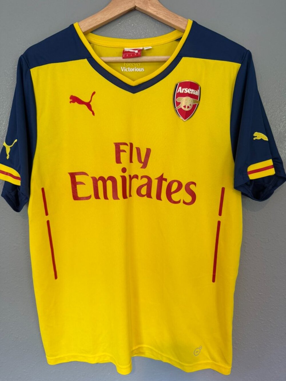 Mens Puma Arsenal Yellow & Blue Jersey, Size M